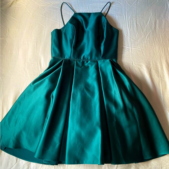Macy's | Dresses | Emerald Satin Betsy Adam Junior Party Dress From Macys |  Poshmark
